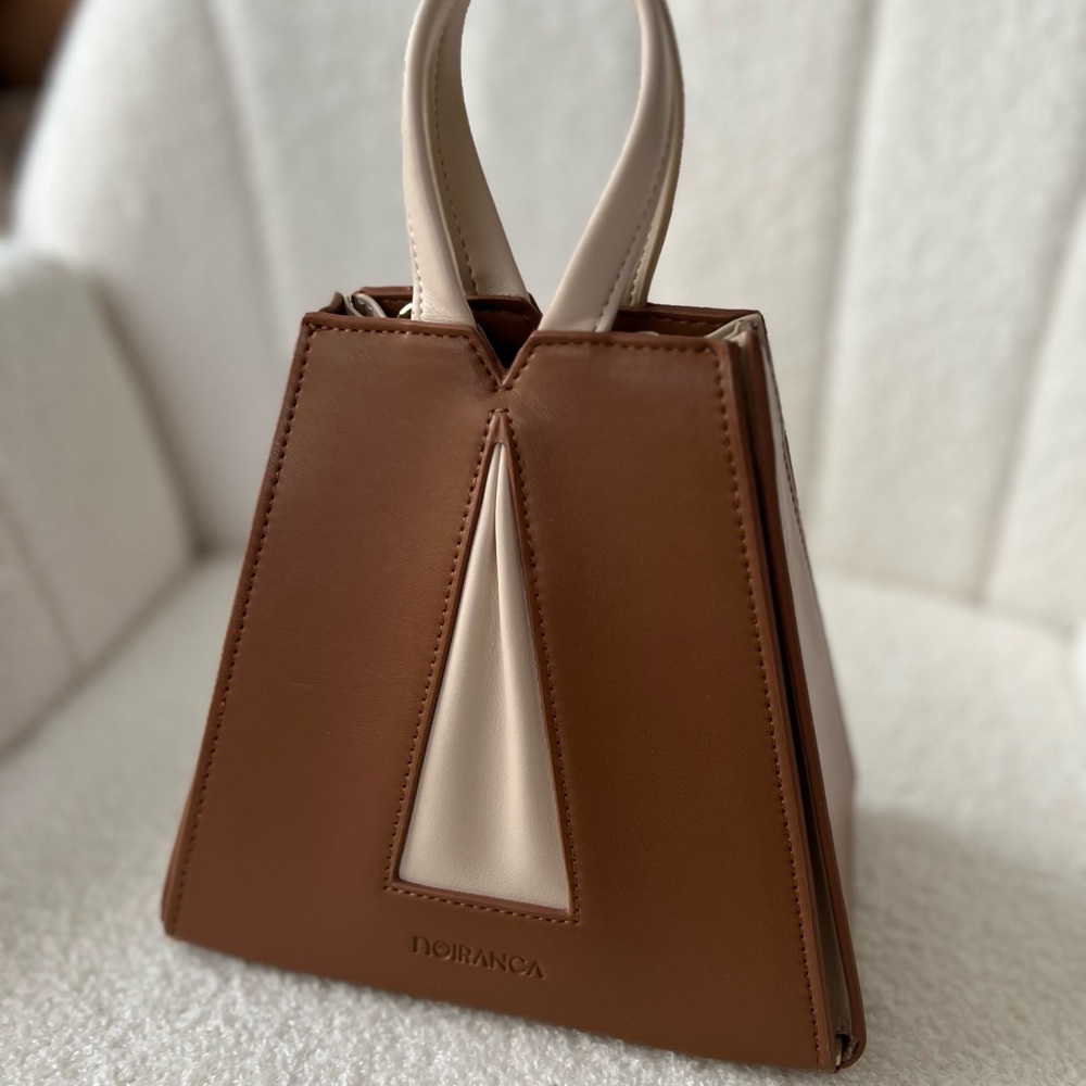 Noiranca Brown and Cream Women's Bag